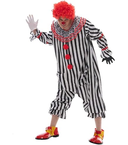Amazon.com: Men's Classic Oversized Parisian Clown Costume